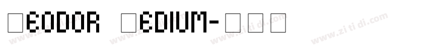 Teodor Medium字体转换